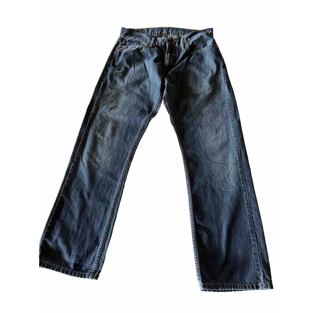 Levi's 514 Slim Straight Fit Jeans Mens 32x30 Blue Denim Y2K Levis Cotton 90s